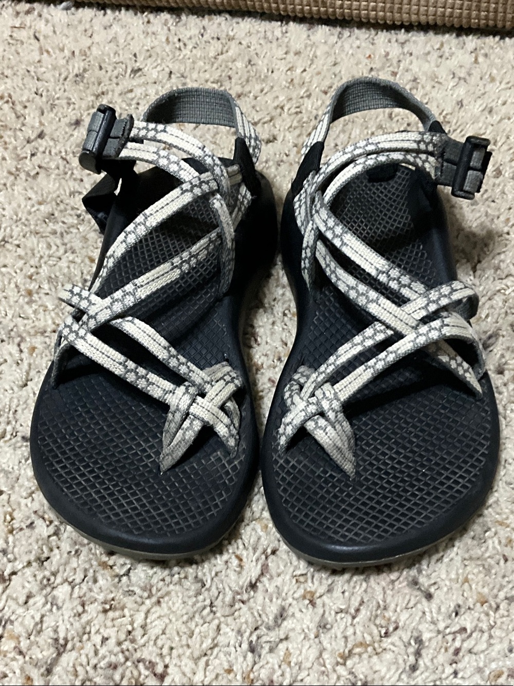 Chaco Black Sandals with White Speckled Straps - Picture 4 of 12